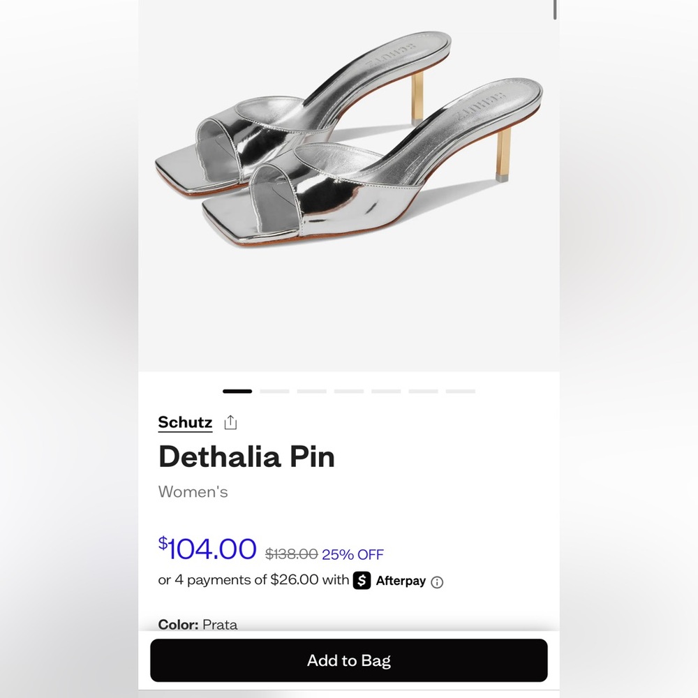 Brand New - Schutz Dethalia Pin Squared Toe Sandals